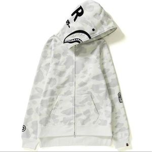 BAPE City Camo Shark Long Full Zip Hoodie